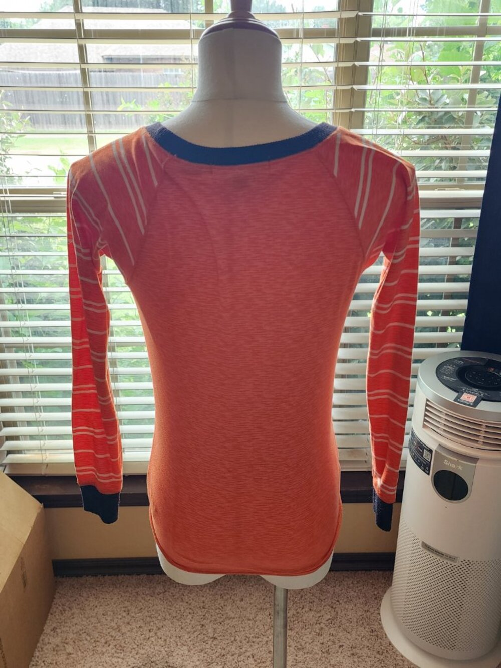 DEREK HEART Kids Orange Jack-o'-Lantern Long Sleeve Tee Size M - Picture 5 of 6